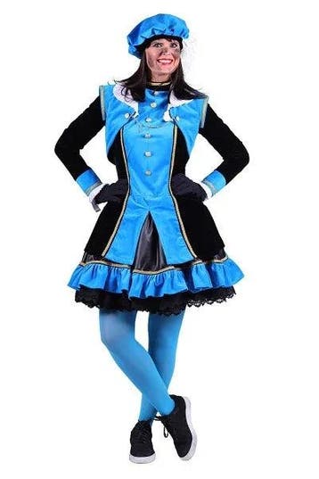 Damespiet Graciosa Turquoise-Zwart - XL, Diversen, Sinterklaas, Verzenden, Nieuw