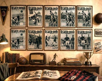 Loting van 10 tijdschriften Il Calcio Illustrato, Nieuw