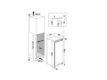 Bauknecht BKSI12GF3D - Inbouw Koelkast - 122 cm - 171 liter, Verzenden, Nieuw