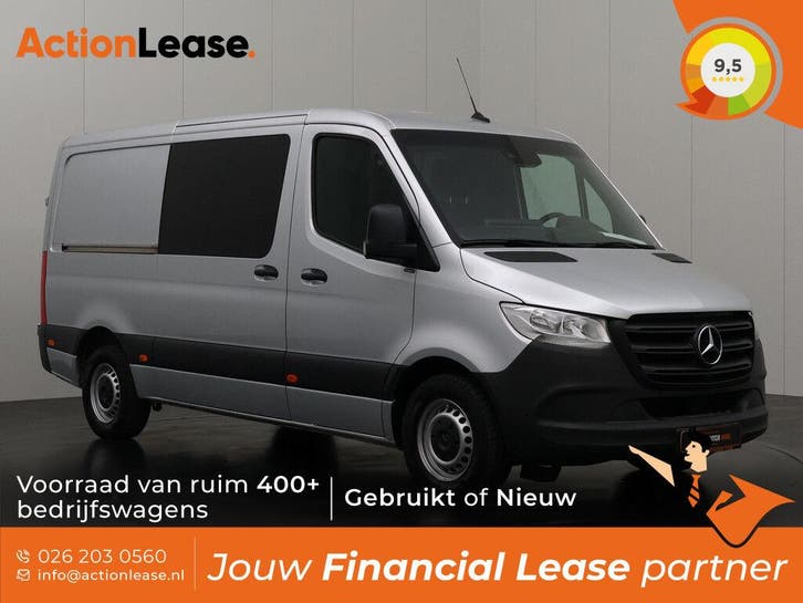 Mercedes Sprinter Bestelbus L2 H1 2020 Diesel Automaat, Auto's, Mercedes-Benz, Dealer onderhouden, Te koop, Zwart, Automaat, Financial lease