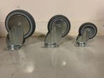 Zwenkwiel 75mm - tente 2470 pjh 075 p40 grijs, Ophalen of Verzenden, Nieuw