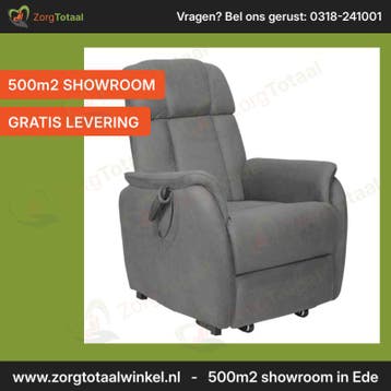 Sta-op stoel en relaxfauteuil Rome, Ophalen of Verzenden, Nieuw, Grijs, Eén