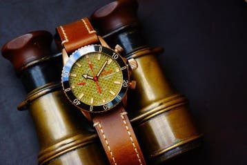 ECHO automatic bronze swiss chronograph powered with eta, Nieuw