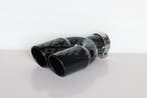 Black Dual Exhaust Tips 89mm, Auto-onderdelen, Uitlaatsystemen, Ophalen of Verzenden, Nieuw