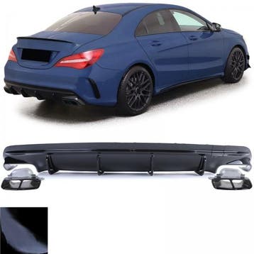 Diffusor Mercedes CLA C117 (2016-2019) CLA45 Look glossy, Ophalen of Verzenden, Nieuw