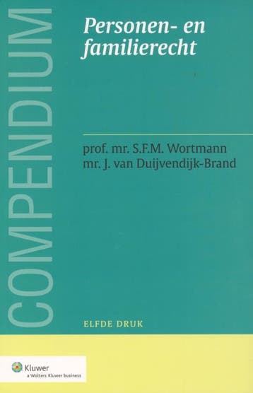 Compendium van het personen  en familierecht 9789013095425, Boeken, Zo goed als nieuw