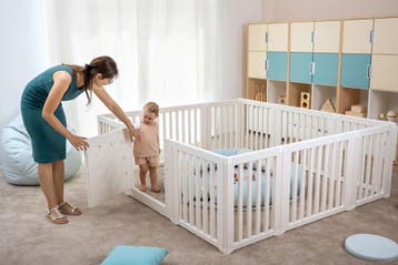 Kunststof grondbox/playpen 187 x 203 x 68 cm (WIT), Kinderen en Baby's, Boxen, Ophalen of Verzenden, Nieuw, Rechthoekig, Boxkleed