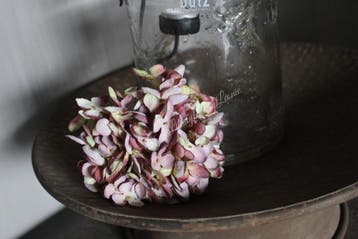 Zijden Hortensia tak autumn mauve 44 cm, Huis en Inrichting, Woonaccessoires | Kunstplanten en Kunstbloemen, Ophalen of Verzenden