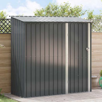 vidaXL Tuinhuisjes Antraciet 203 x 85,5 x 200 cm Metaal, Verzenden, Nieuw