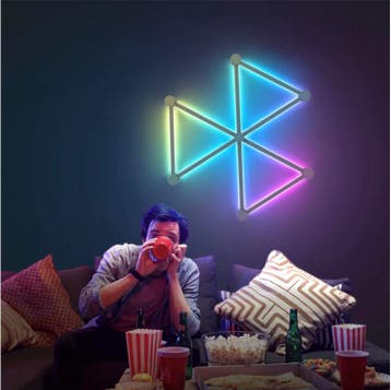 RGB DIY Wandlamp LED Panelen App Muziekreactie, Verzenden, Nieuw