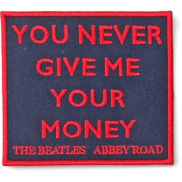 The Beatles You Never Give Me Your Money patch off. merch, Ophalen of Verzenden, Nieuw, Kleding