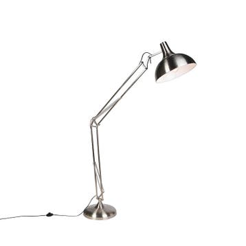 Smart vloerlamp staal incl. Wifi A60 - Hobby, Verzenden, Nieuw, Modern