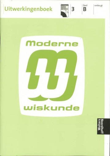 Moderne Wiskunde 3B Vmbo gt Uitwerkingen - van Breugel, Verzenden, Gelezen