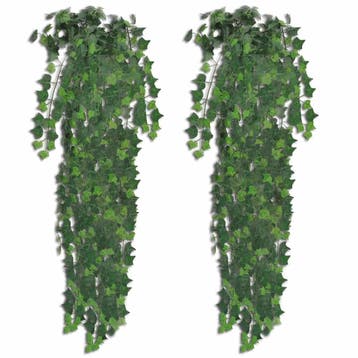 vidaXL Kunstplanten 2 st klimop 90 cm groen, Verzenden, Nieuw