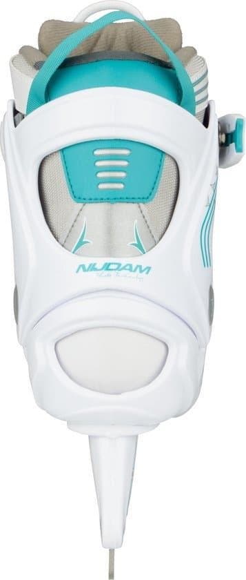 Nijdam IJshockeyschaats - Semi-Softboot - Wit/Grijs/Blauw -, Ophalen of Verzenden, Zo goed als nieuw, Nijdam