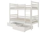 Stapelbed met Lade Nino - 2-persoons - 90 x 200 - Wit, Verzenden, Nieuw, Stapelbed