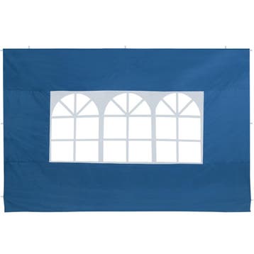 Zijwanden vouwbaar paviljoen set van 2 blauw 3x2m, Verzenden, Nieuw