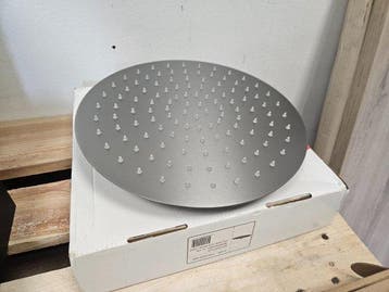 Hoofddouche 30 cm Gun Metal Light, Ophalen of Verzenden, Nieuw, Chroom, Bad