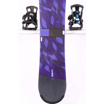 145 dames snowboard SALOMON LIBERTY, Black/purple, FLAT/rock, Verzenden, Gebruikt