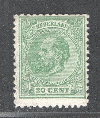 Nederland 1872 - Koning Willem III - 20 cent groen - met, Gestempeld