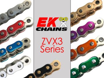 Vortex Racing EK 525 ZVX3 Rivet Master 120 Links- Metallic, Ophalen of Verzenden, Nieuw