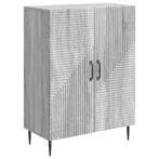 vidaXL Dressoir Grijs sonoma 66 x 34,5 x 89,5 cm Bewerkt, Verzenden, Nieuw, Overige houtsoorten, Minder dan 50 cm