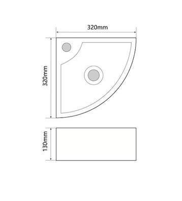 SALE - Horska 32 - Glans wit - Toiletfontein hoek -, Ophalen of Verzenden, Nieuw