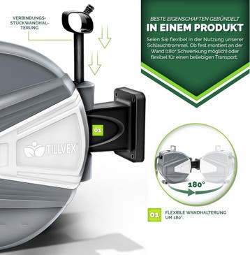 Wandslangenbox - Tuinslanghaspel - Tuinslang met haspel - 30, Verzenden, Zo goed als nieuw