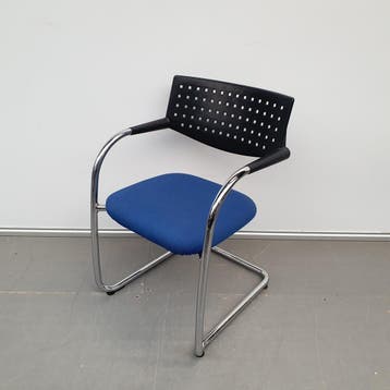 Vitra Visavis kantoorstoel - blauwe stof (alleen per set), Ophalen of Verzenden, Nieuw