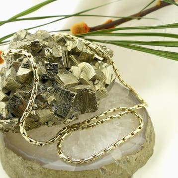 Gouden anker schakelcollier (Ketting), Ophalen of Verzenden, Gebruikt, Goud, Goud