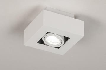 Rietveld Plafondlampen - Wit - Metaal, Verzenden, Nieuw