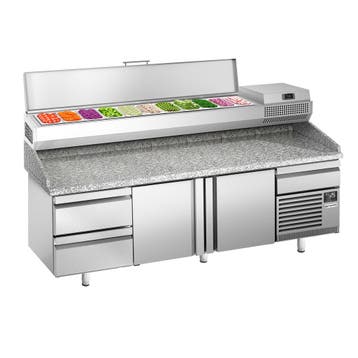GGM Gastro | Pizza koelwerkbank Premium PLUS - 2305x800mm -, Verzenden, Nieuw in verpakking, RVS Meubilair