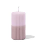 HEMA Stompkaars 7x13cm ribbel naturel-lichtroze, Verzenden, Nieuw