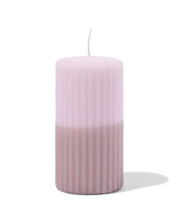 HEMA Stompkaars 7x13cm ribbel naturel-lichtroze, Verzenden, Nieuw