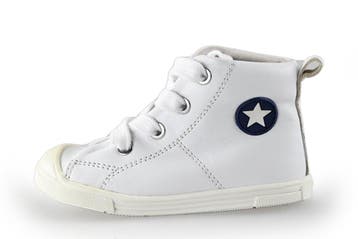 Jopper Hoge sneakers Jongens in maat 23 Wit, Verzenden, Schoenen, Zo goed als nieuw, Jongen of Meisje