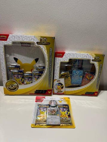Pokemon 30 Celebration Anniversary Bundle Italian, Nieuw