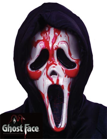 Ghost Face® Scream masker met bloed pomp, Verzenden, Nieuw, Feestartikel