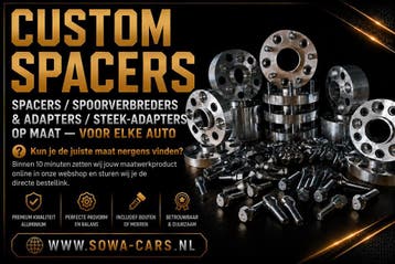 CUSTOM Spacers 5x120,65 5x135 5x139,7 6x139,7 Adapters, Verzenden, Nieuw, Maserati