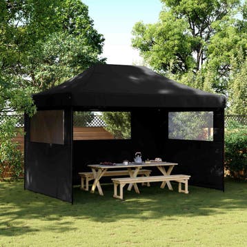 vidaXL Partytent 279 x 410 x 315 cm Zwart Oxford Stof, Verzenden, Nieuw, Partytent