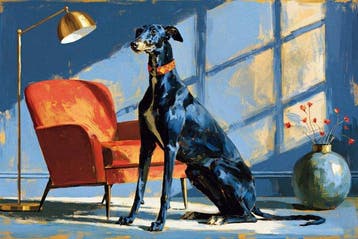 Iconica - The Elegant Greyhound - Unique 1/1 XXL (100 x 150