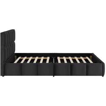 Stoffen bed Shirley met lattenbodem, draagkracht 250 kg, Verzenden, Nieuw