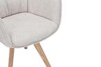 Draaistoel VOGUE, 360° draaibaar, met beige, gestructureerde, Ophalen of Verzenden, Nieuw