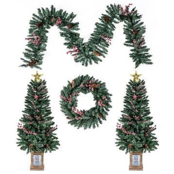2dekans | Coast Kerstdecoratie Set - Boom - Slinger - Krans, Diversen, Kerst, Ophalen of Verzenden, Zo goed als nieuw