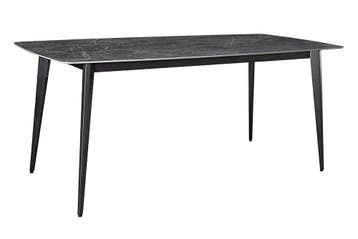 Moderne eettafel MILANO 160 cm antraciet keramiek zwarte, Huis en Inrichting, Tafels | Eettafels, Ophalen of Verzenden, Nieuw
