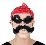 Motorrijder masker met bandana - Mensen maskers, Ophalen of Verzenden, Nieuw