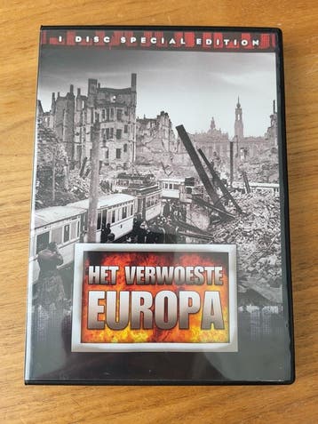 DVD - Het verwoeste Europa, Cd's en Dvd's, Dvd's | Documentaire en Educatief, Vanaf 16 jaar, Verzenden, Gebruikt, Oorlog of Misdaad