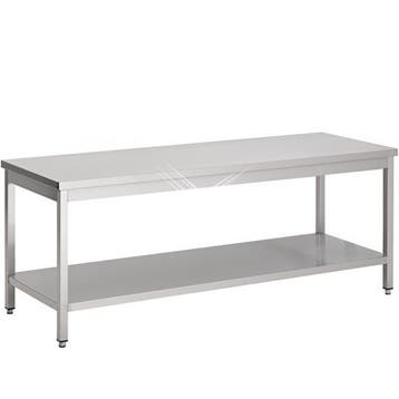 Rvs woktafel met bodemschap 1400x800x600 mm, Verzenden, Nieuw in verpakking