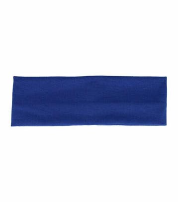 Haarband Stof 8cm - Basic - Blauw, Nieuw