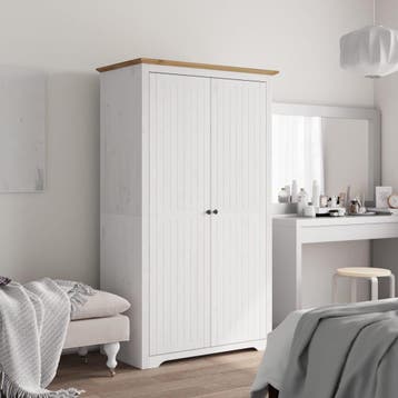 vidaXL Kledingkast BODO 99x53,5x173 cm massief grenenhout, Verzenden, Nieuw