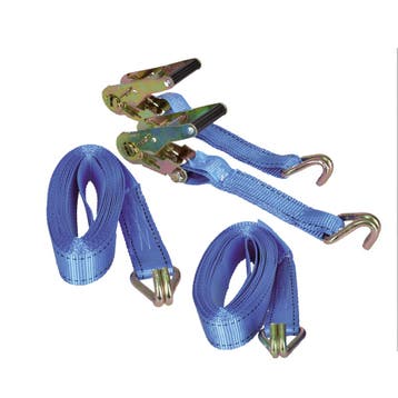 Spanband met ratelgesp en haken 38mm x 6.0m, 1000 kilo, 2 st, Ophalen of Verzenden, Nieuw